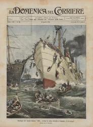 Naufragio del vapore italiano Sirio presso la costa orientale di Spagna, il salvataggio